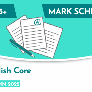 English CE 13+ Core Mark Scheme (Autumn 2025)