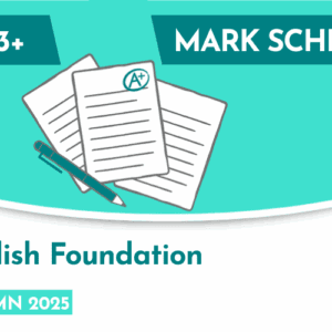 English CE 13+ Foundation Mark Scheme (Autumn 2025)