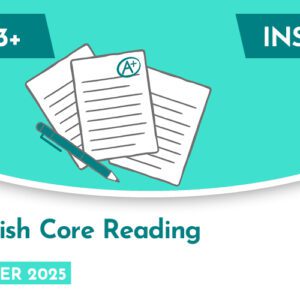 English CE 13+ Core Reading Insert (Summer 2025)