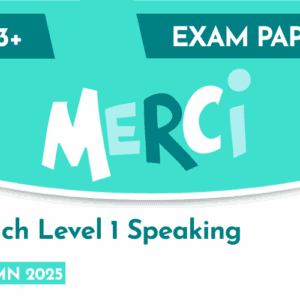 French CE 13+ Level 1 Speaking Candidate Paper (Autumn 2025)