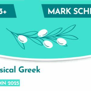 Classical Greek CE 13+ Mark Scheme (Autumn 2025)