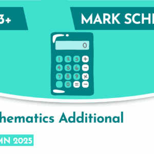 Mathematics CE 13+ Additional Mark Scheme (Autumn 2025)